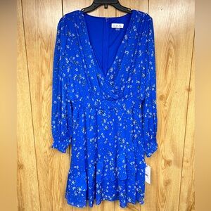 Harper Rose Women’s Blue Floral Dress NWT